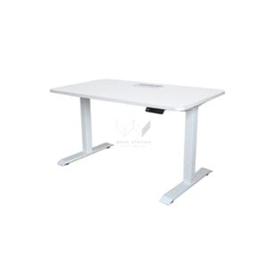 โต๊ะเพื่อสุขภาพ โต๊ะปรับระดับได้ สีขาว