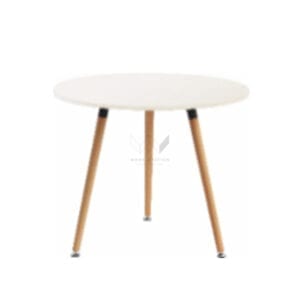 โต๊ะกาแฟ โต๊ะประชุม 3 ขา สีขาว รุ่น WS-WH-27EZF005